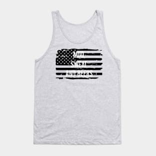 Mud Sweat and Beers Distressed Flag Tank Top